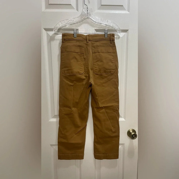 Everlane The Straight-Leg Crop High Rise Office Work Stretch Cotton Size 2 - Picture 3 of 11